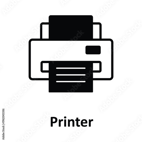 Printer Vector icon which can easily modify or edit