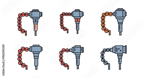 Colonoscope Line art vector clean abstract decorative