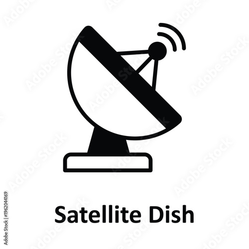  Satellite Dish Vector icon which can easily modify or edit