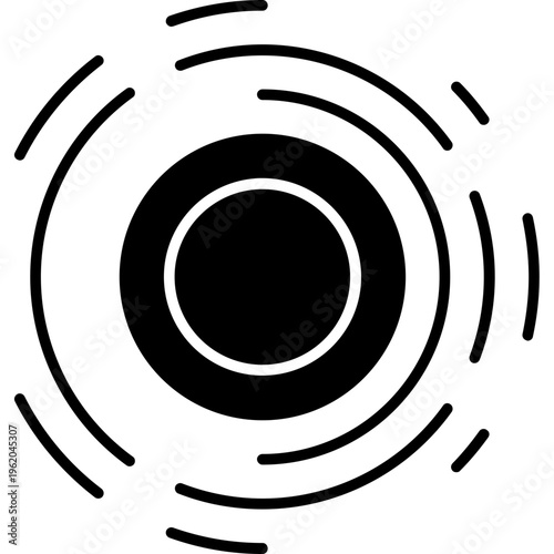 Vászonkép Wormhole Portal Icon