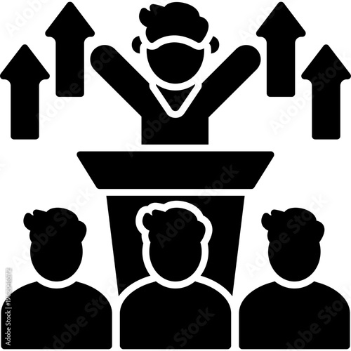 Fotografie Encouraging Participation Icon