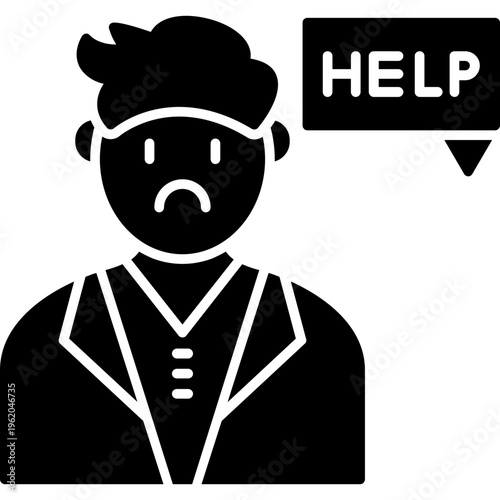 Asking for Help Icon