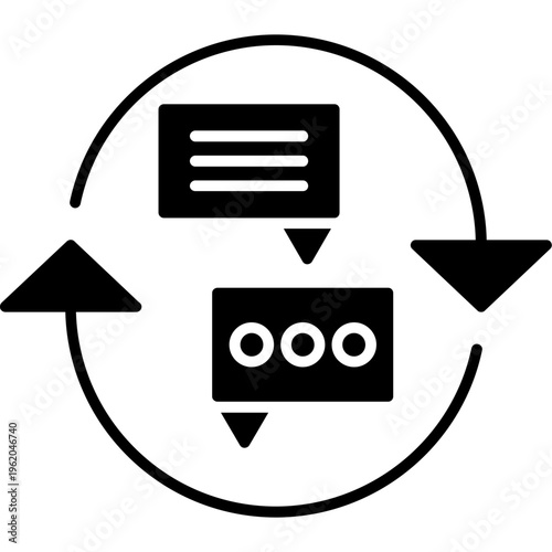Constructive Feedback Loop Icon