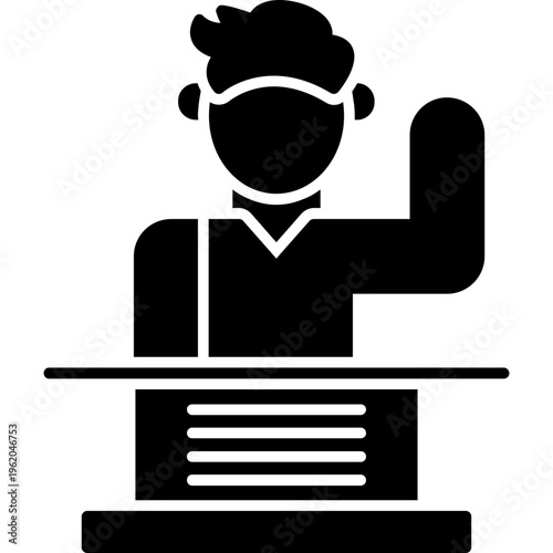 Asking Permission Icon