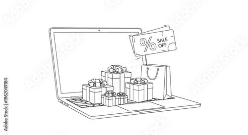 Online shopping sale and discounts.