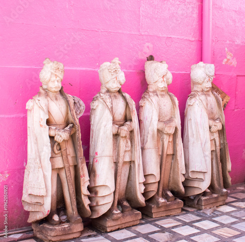 marble statue at the Karni Mata Temple also called as rat temple