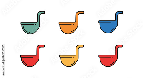 Foundry Ladle Line art vector simple abstract shape