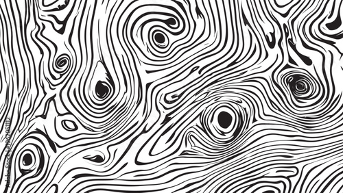 Abstract wood grain pattern with organic swirling lines and knots.