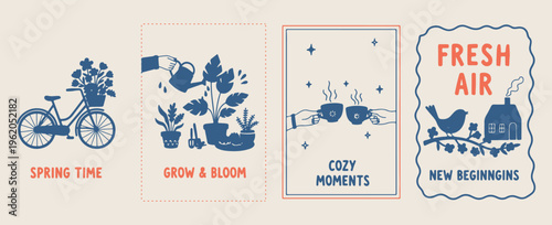 house plant, line art collection, hand drawn botany, grow and bloom, plant care doodles, indoor gardening icons, natural elements

