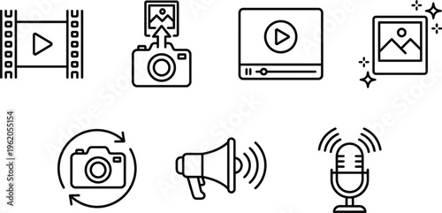 Vector graphic illustration of a blue computer monitor with a white and gray screen on a plain background