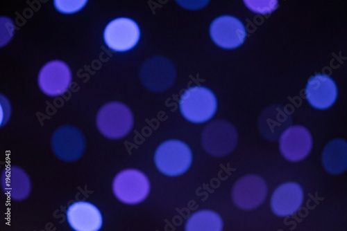 A bunch of blue lights that are in the dark