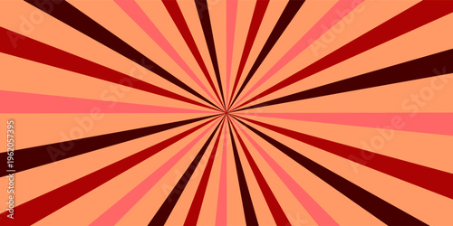 Swirling radial retro background. Vector illustration for swirl design. Spinning spiral vortex. Helical rotation beam. Bringing together psychedelic measurable lines. Delightful sunshine.