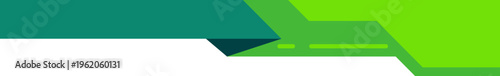 Abstract Green Geometric Header