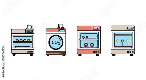 Incubator Line art vector modern abstract clean