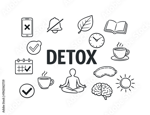 Simple digital detox and distraction reduction concept centered on limiting screen time, improving focus and restoring balance in everyday modern lifestyle