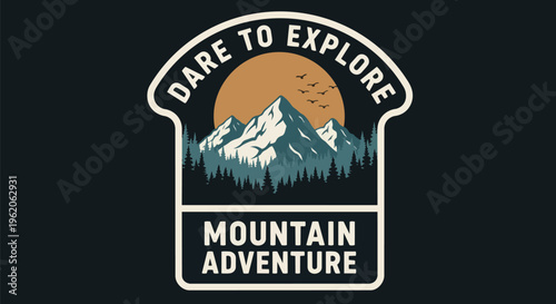 Modern Badge with Blurred Bokeh against a Gradient Dark Background, Concept for advertising campaigns, website banners, and social media promotions.