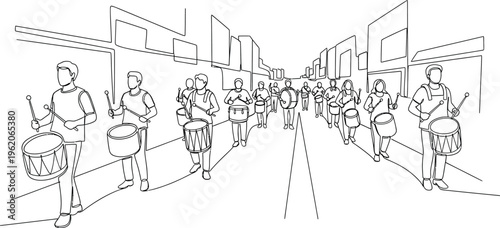 street band performing