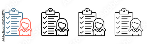 Customer Survey Icon Collection Set Different Style