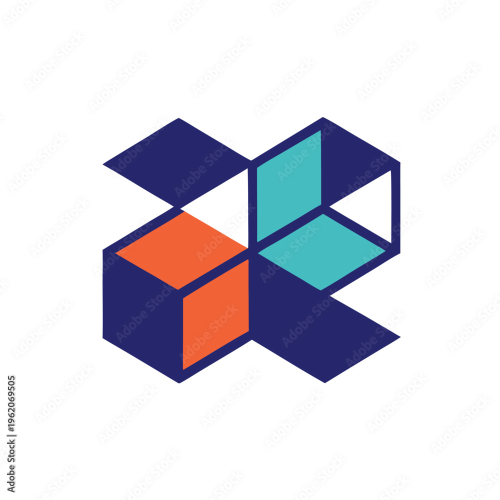 Obraz premium Geometric Design Abstract Shapes Modern Vector