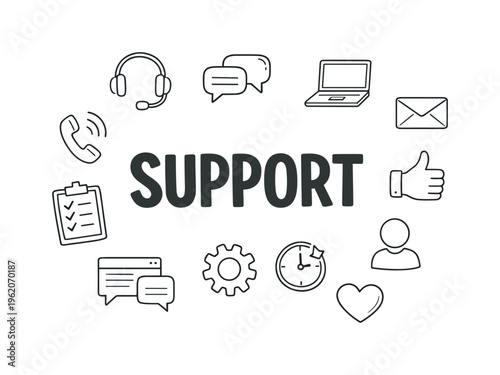 Customer service and support workflow concept focused on helping clients, resolving requests and maintaining positive communication channels that strengthen business relationships