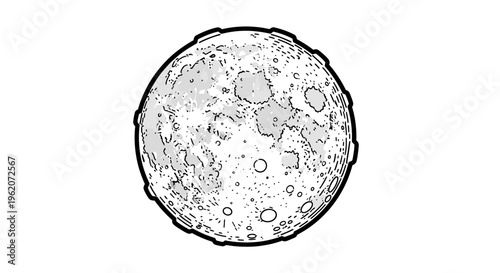 Moon surface with craters and details.