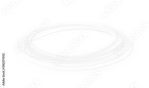 Bright luminous arc sweeps across the space creating a soft radiant motion trail. Subtle glow and sparkles enhance the sense of depth and elegance. Minimal composition perfect for modern visual concep