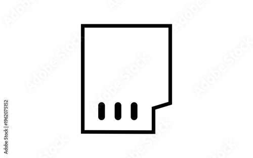 memory card icon vector