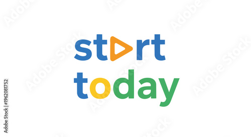 Dynamic call to action for immediate initiative and progress today, emphasizing prompt engagement with tasks