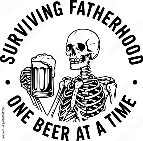 Surviving Fatherhood One Beer At A Time SVG, Father’s Day SVG, Funny Dad SVG, Happy Father’s Day SVG