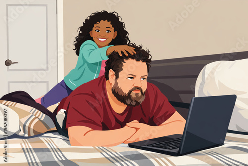 A smiling young couple sits together on a sofa at home using a laptop for business and internet technology, reflecting happiness and a loving relationship while working indoors