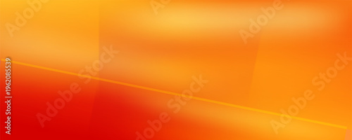 Warm orange yellow red gradient background. Autumn colored blurred wallpaper. Fall smooth gradation backdrop for banner, poster, leaflet, brochure, booklet. Vector abstract fiery template overlay
