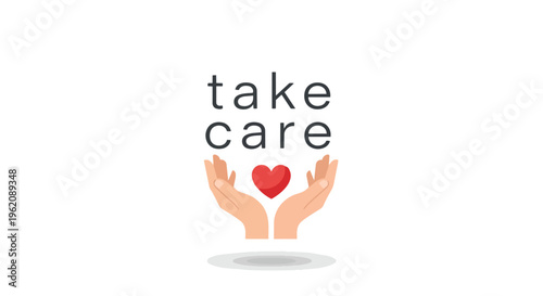 Visual representation of nurturing hands cradling a vibrant red heart symbolizing health, compassion, and the essential act of providing mindful