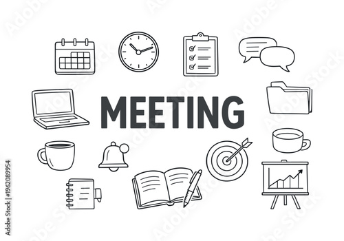 Meeting preparation and professional agenda planning lifestyle focused on organizing discussion points, managing schedules and ensuring smooth collaboration outcomes in structured