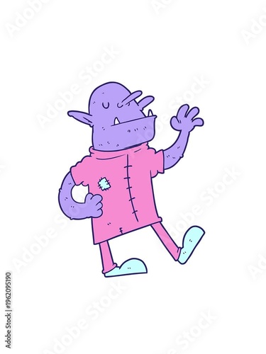 attention grabbing animation of cartoon goblin design