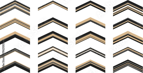 Variety of decorative frame corner designs on white background