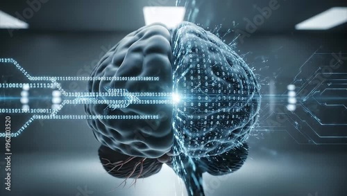 Cognitive Science Human Brain Neural Network Digital Technology Artificial Intelligence Future Concept