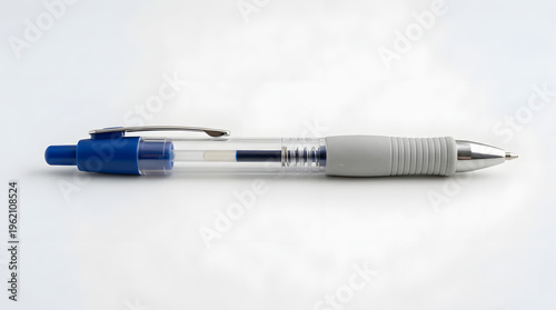 Close up of a pen and cable isolated on white background 2026