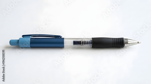 Close up of pen and audio video cable isolated on white background 2026