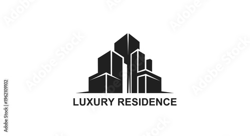 Modern Luxury Residence Building Logo Icon