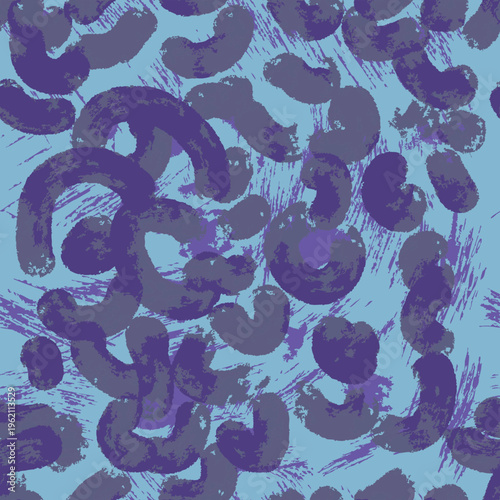 Quadro su tela Abstract brush art, vector leopard animal skin, surrealistic animal skin, hyper