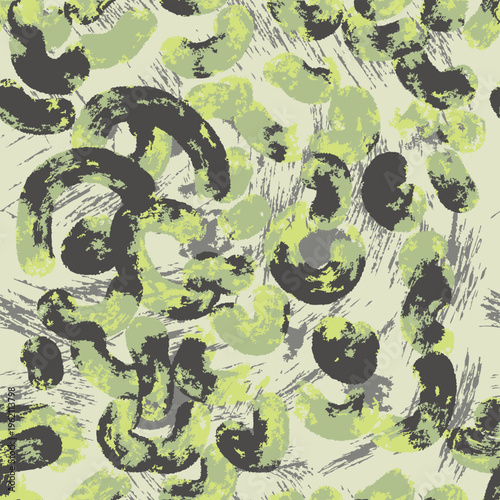 Foto Abstract brush art, vector leopard animal skin, surrealistic animal skin, hyper
