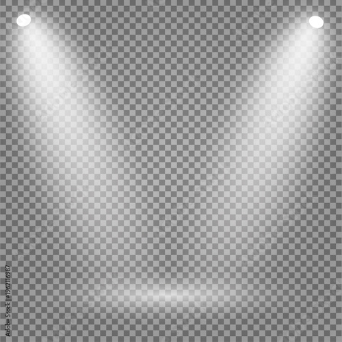 stage lights effect beam light spot light shining rays, stage light corner lights 