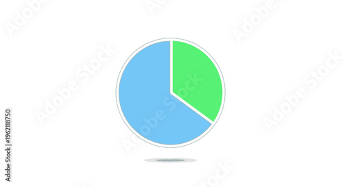 Free Download A circular chart illustrating data percentages in shades of blue and green, data visualization - GFXLoad