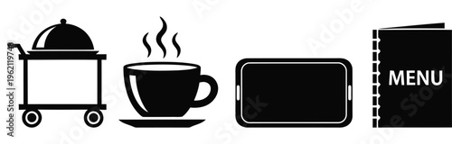 Restaurant service icons