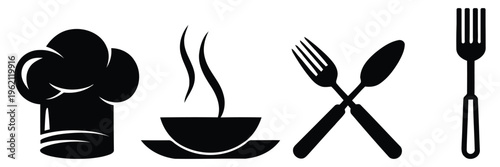 Table setting with coffee cup and utensils