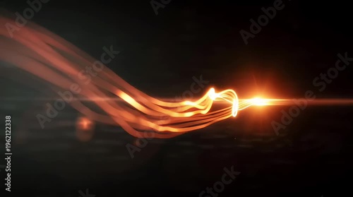 Light Leaks and Lens Flares on Black Background Overlay