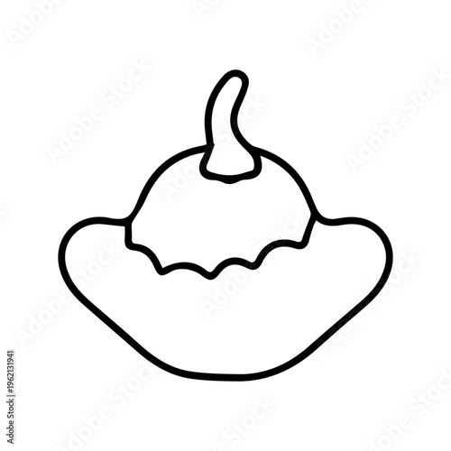 Squash Vegetable Line Art