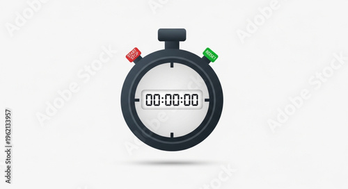 Stopwatch Illustration - Precision Timing and Measurement Tool.