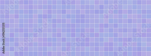 Blue pool grid and tile checkered texture with background bathroom geometric. Mosaic swimming floor and square water banner with ceramic clean interior. Bath blue pattern and seamless tile wall.