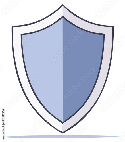 Free Download Simple blue shield emblem representing protection security and defense - GFXLoad